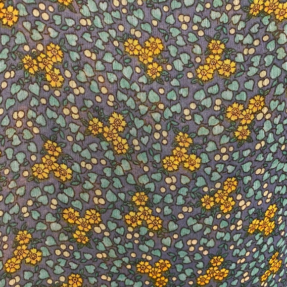 Blue and yellow Flowy Blouse - Picture 3 of 4